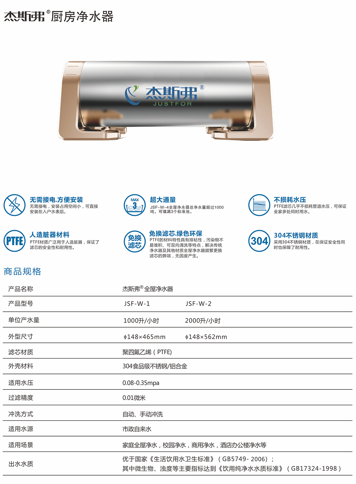 杰斯弗熱水凈水器（JSF-W-1、JSF-W-2）-1